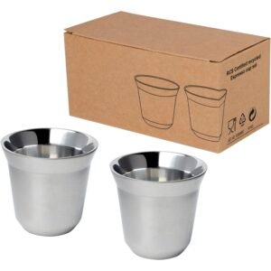 Duo 80 ml RCS certified stainless steel espresso cup set