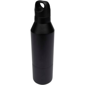Odessy 600 ml RCS certified recycled stainless steel insulated bottle with 300 ml cup