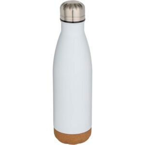 Cove 500 ml double wall vacuum insulated stainless steel water bottle with cork details