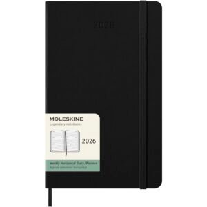 Moleskine horizontal hard cover 12 month L weekly planner