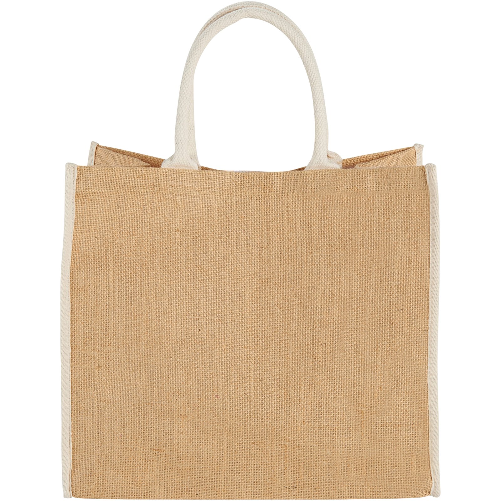 Harry coloured edge jute tote bag 25L - Image 2