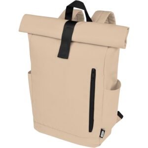 Byron 15.6" GRS RPET roll-top backpack 18L