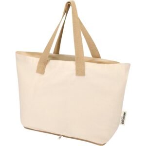 Sierra 140 g/m² GRS recycled foldable cotton tote bag 7L