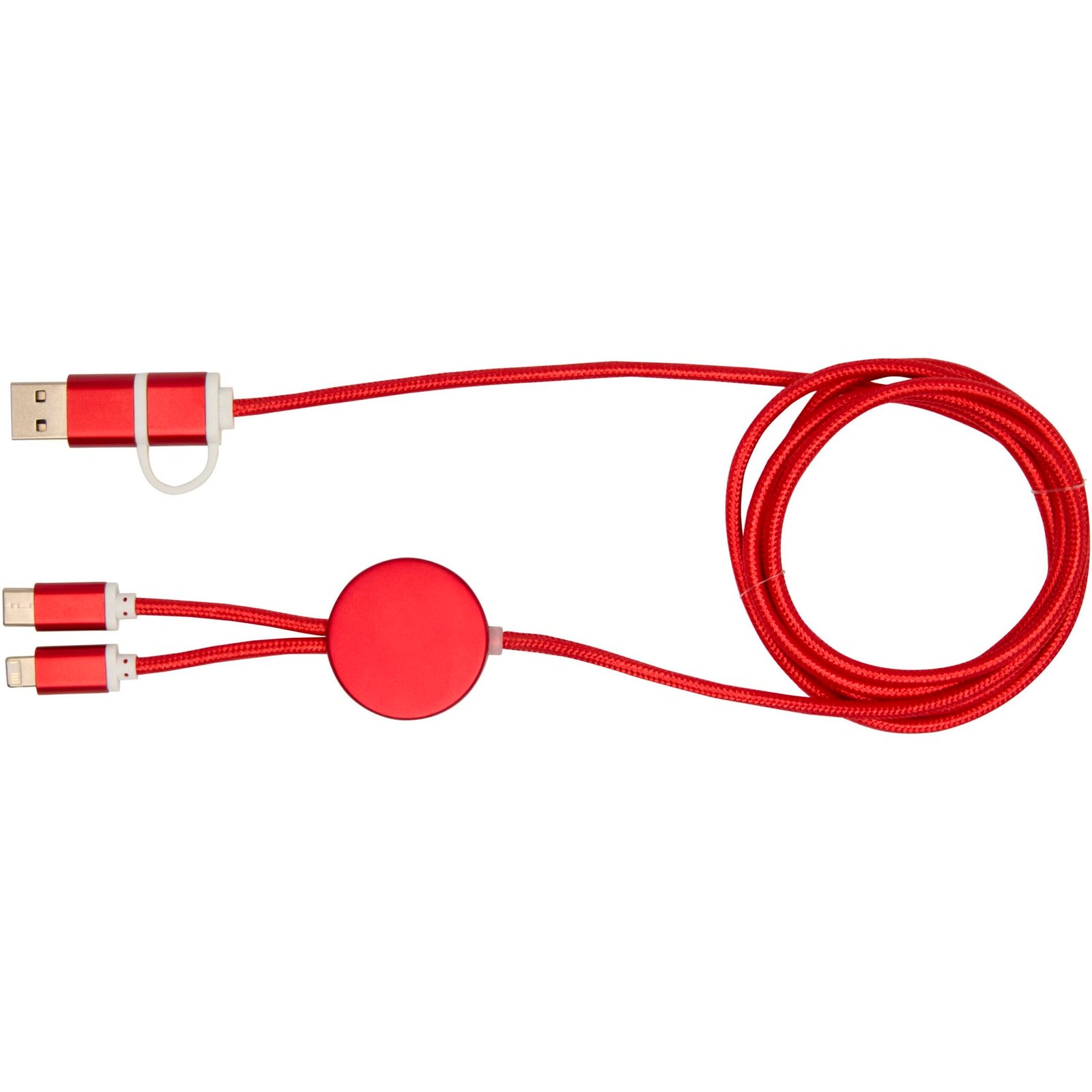 Alasia 5-in-1 recycled aluminium and plastic 150 cm data sync and 27W fast charge cable - Image 2