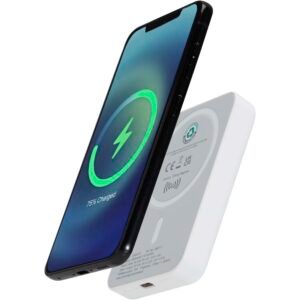 Acrab 5000 mAh 15W magnetic wireless power bank with 20W PD - made from recycled plastic