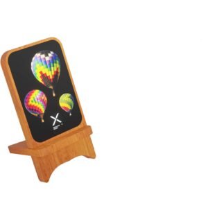 SCX.design W16 15W light-up wireless wooden stand