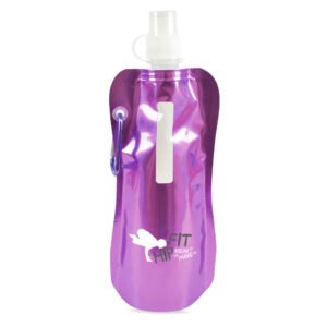 Fold Up 400ml Metallic Bottle