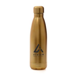 ASHFORD GOLD 500ML STAINLESS STEEL DRINKS BOTTLE