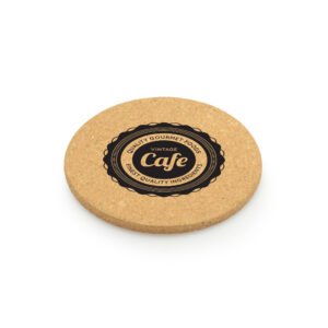 10cm DIAMETER CORK COASTER