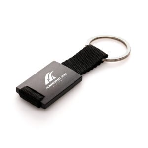 Metal Nylon Strap Keyring